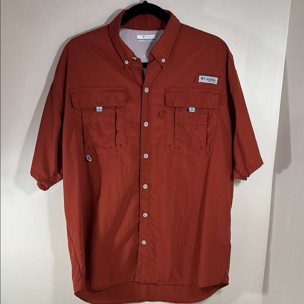 Columbia Men's Rust Button Down Shirt